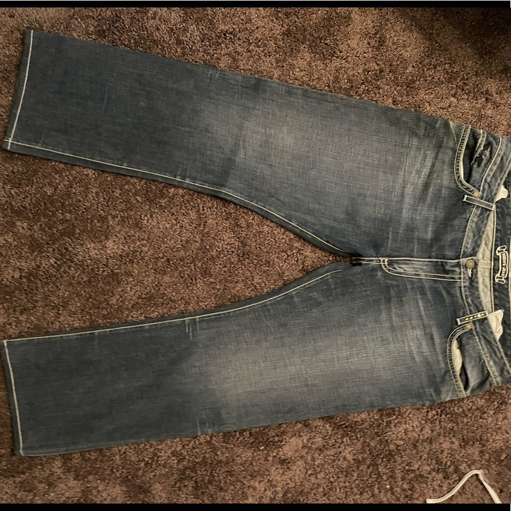 Men’s Studded Rhinestone Robin Jeans - Picture 12 of 14